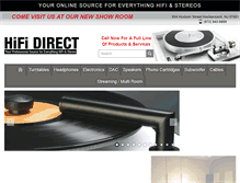 Tablet Screenshot of hifidirect.com